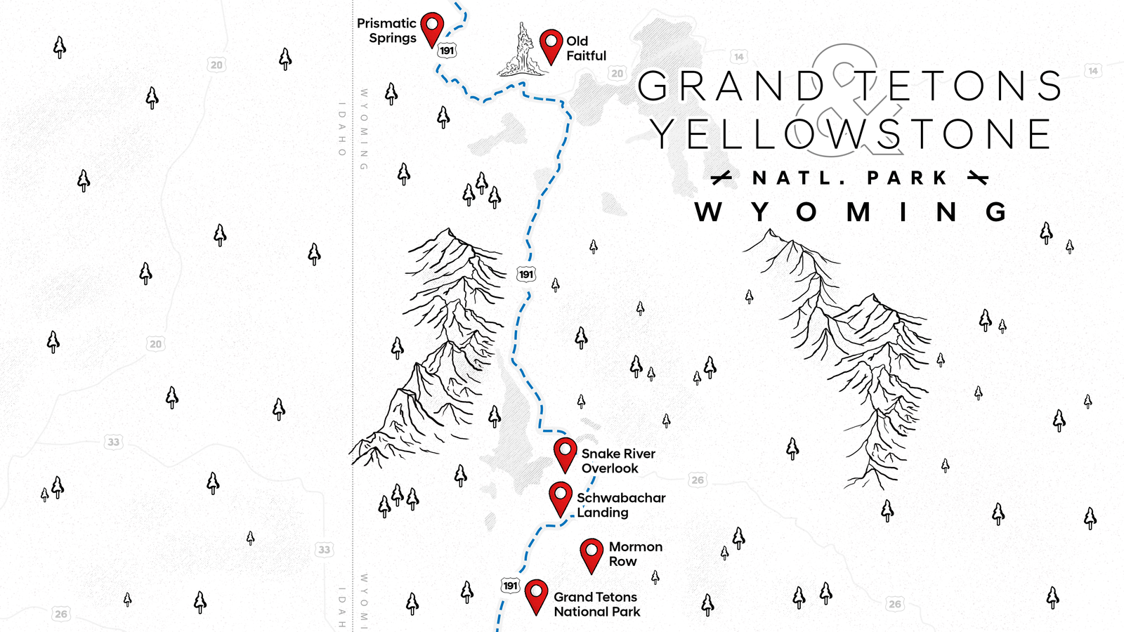 Grand Tetons and Yellostone